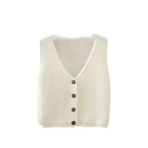 Elegant Cream Sweater Vest